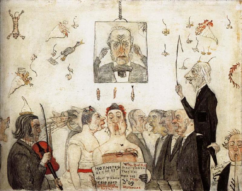 James Ensor At the Conservatory oil painting picture